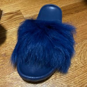 Ugg Royale Blue Slippers Slides